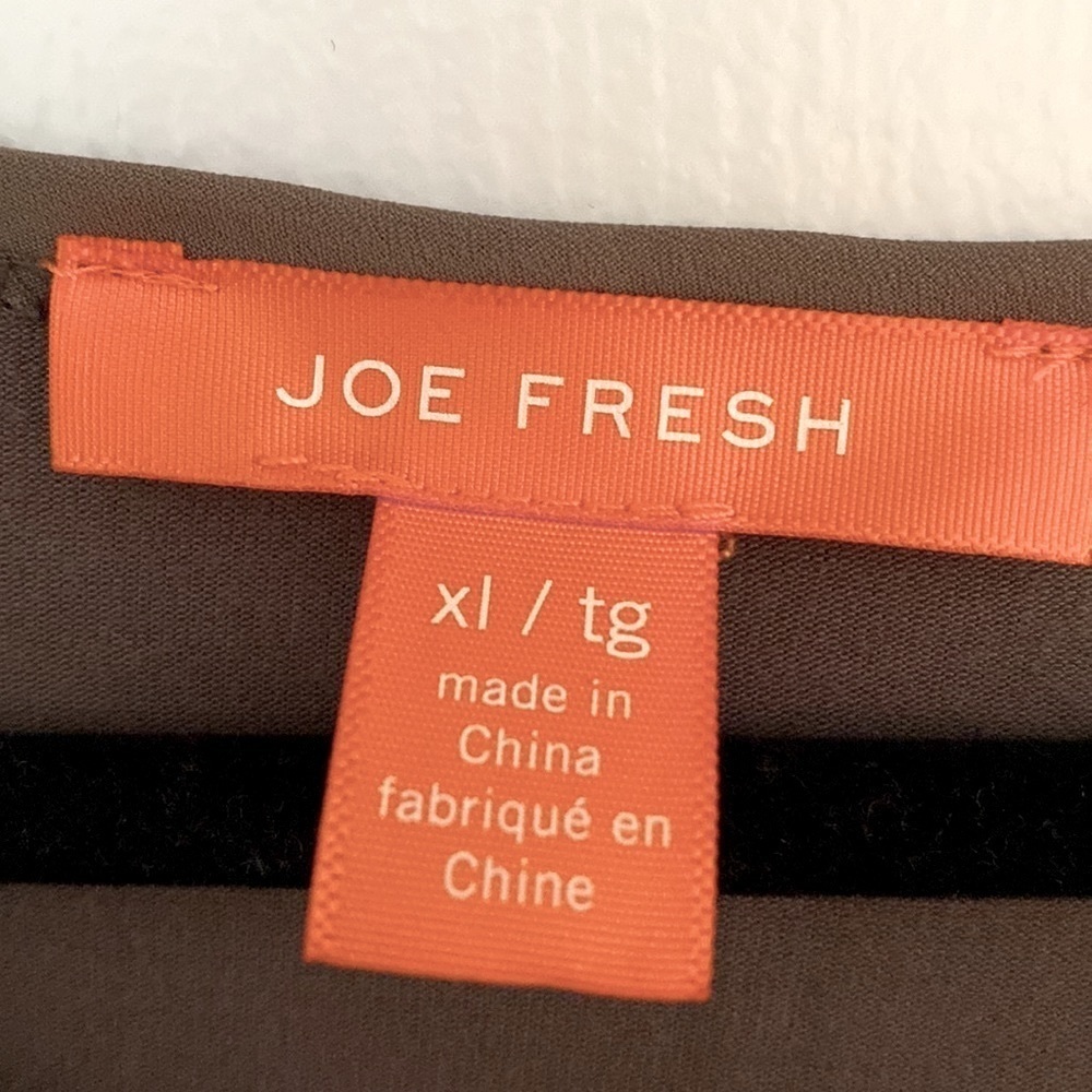 ✅Joe Fresh army  green flowy Tshirt & btm chiffon like fabric w/ vents 💚 - Picture 9 of 9